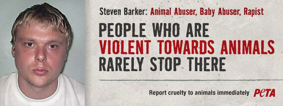 PETA's Steven Barker poster
