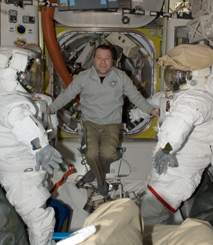 Nicholas Patrick aboard the ISS. Pic: NASA