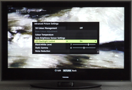 Toshiba Regza 55in LED backlit TV • The Register