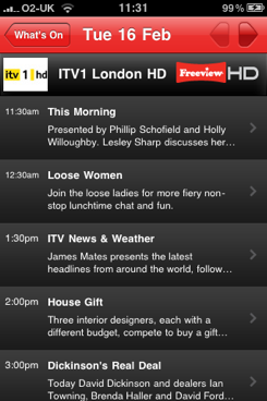 Freeview HD app