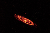 Andromeda at 12 and 22 microns. Pic: NASA