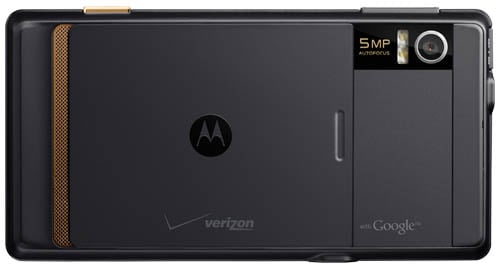 Motorola Droid - back view