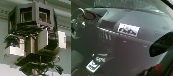 The spymobile's camera and interior