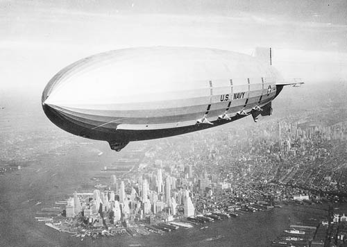 USS Macon over New York City - 1933
