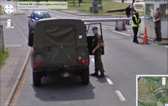 Royal Artillery numberplate now blurred on Street View