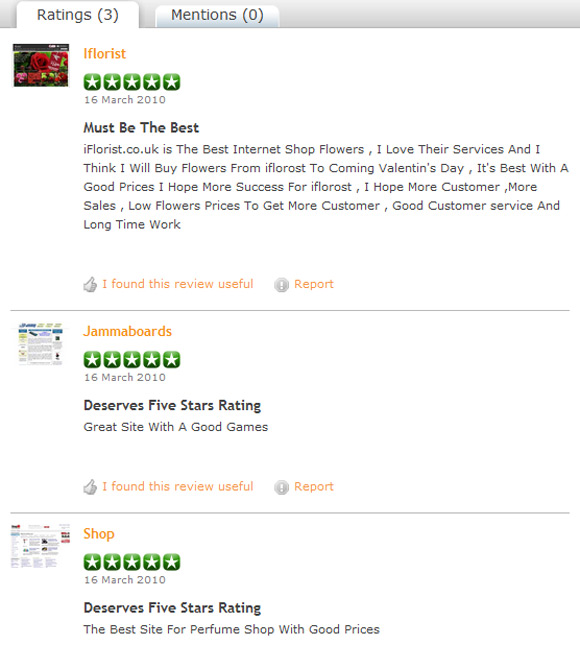 Mohammed Samys' three reviews on Trustpilot