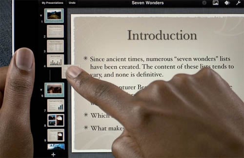 iPad Keynote app