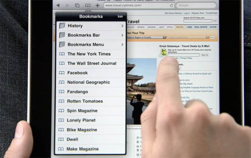 iPad Safari app