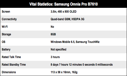 Samsung Omnia Pro