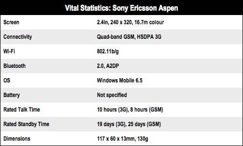 Sony Ericsson Aspen