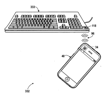 NFC iPhone and keyboard