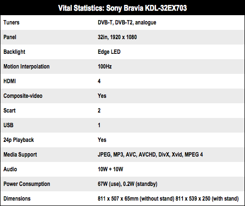 Sony Bravia KDL-32EX703