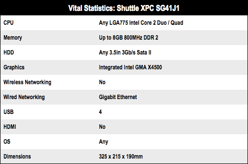 Shuttle XPC SG41J1