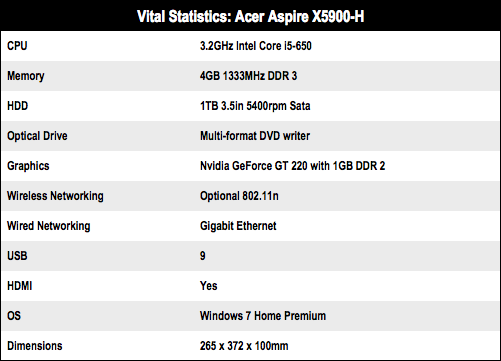Acer Aspire X5900