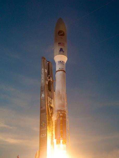 The X-37B lifts off from Cape Canaveral. Credit: ULA