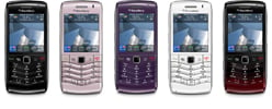 RIM BlackBerry Pearl available in five colours