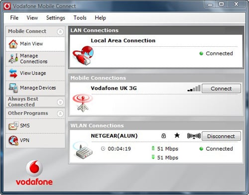 vodafone mobile broadband recharge amounts
