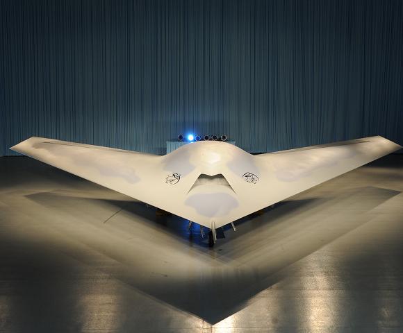 The Phantom Ray at its roll-out ceremony in St Louis. Credit: Boeing