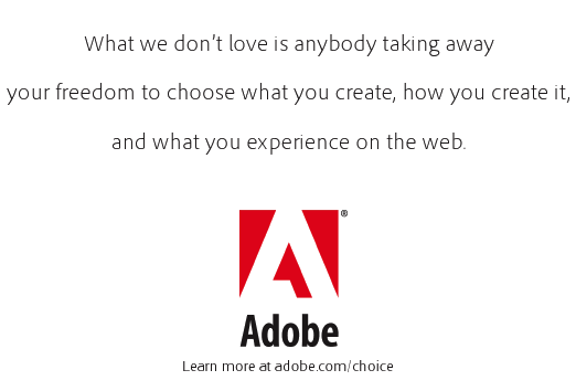 Adobe loves Apple