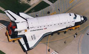 Space shuttle Atlantis. Pic: NASA