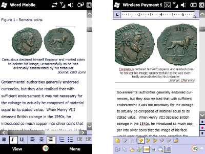 Mobile Word Compared To TextMaker