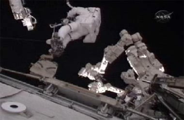 The second spacewalk today