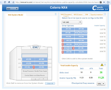 EMC Capacity Calculator