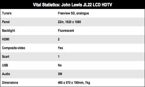 John Lewis JL22LCD HD 