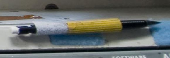 The space pencil as revealed in the above picture