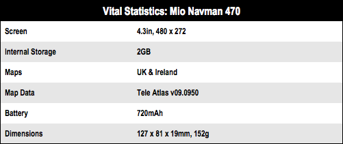 Mio Navman 470 Satnav