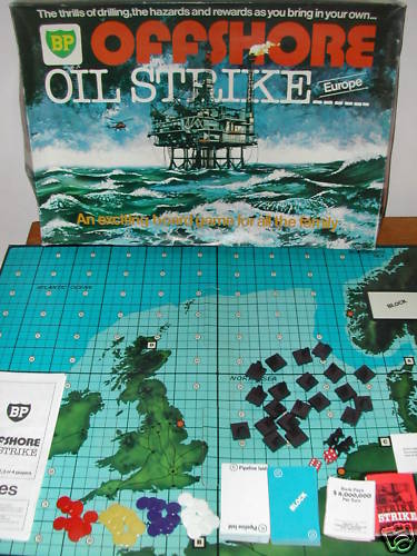 BP Offshore Oil Strike Europe board game