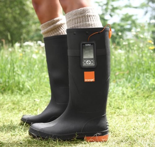 Orange Power Wellies