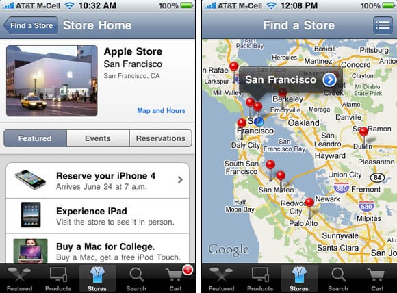Apple online store, iPhone-app edition