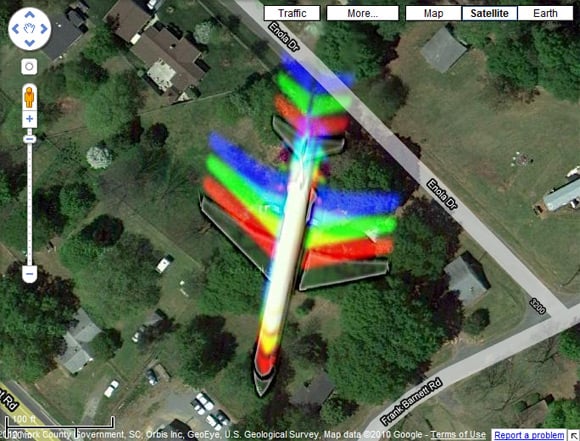 Rainbow aircraft spotted over South Carolina