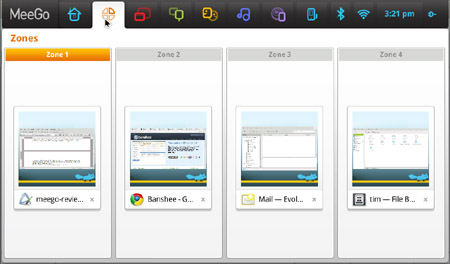 Zones in MeeGo 1.0