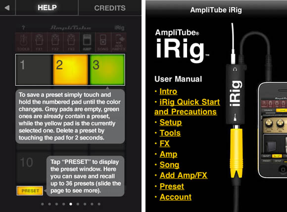 IK Multimedia's iRig and AmpliTube iPhone app - help