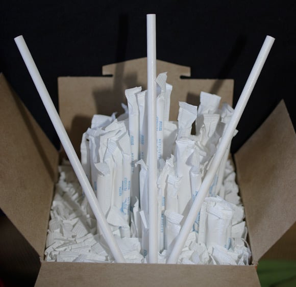 The shipment of paper straws