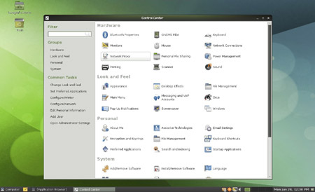 OpenSUSE 11.3 control center