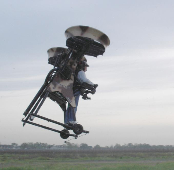 The Springtail shroudfan craft in flight test. Credit: Trek Aerospace