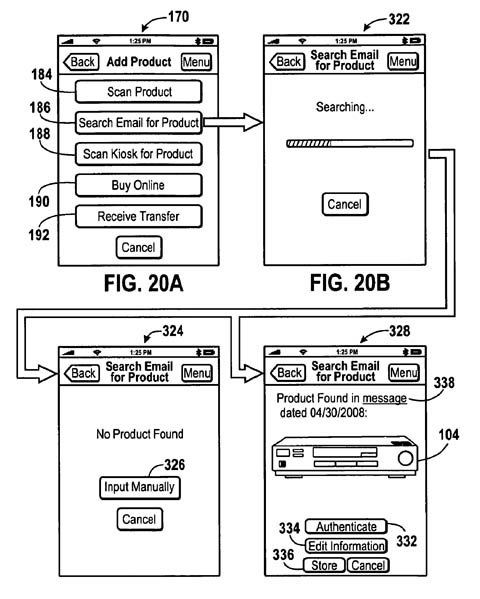 Apple product-information patent illustration