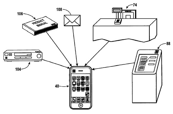 Apple product-information patent illustration