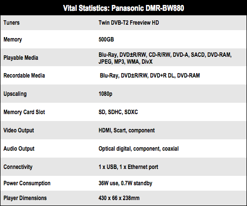 Panasonic DMR-BW880