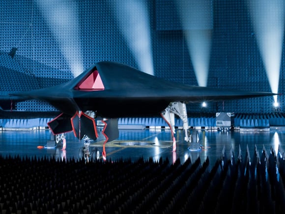 The Taranis UCAV at its rollout ceremony. Credit: BAE Systems