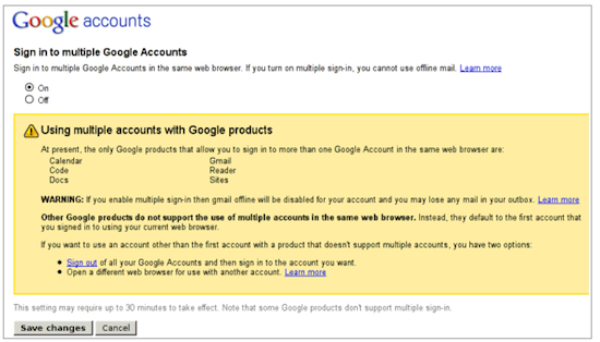 Google Tests Multiple Accounts In Single Browser The Register