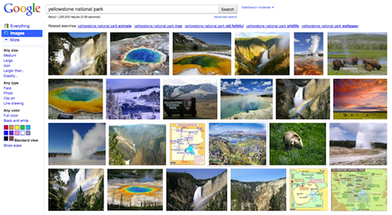 Revamped Google Images