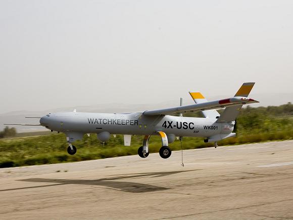 The Watchkeeper in Israel, where most of the tests thus far have taken place. Credit: Thales