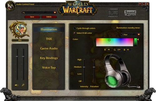 Creative World of Warcraft headphones