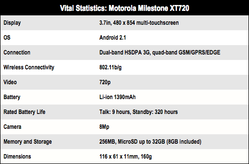 Motorola Milestone XT720