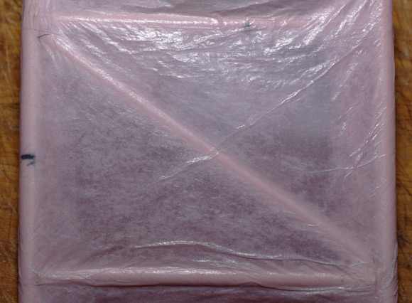Three layers of tissue paper treated with an extra coat of PVA