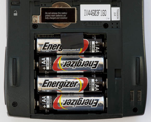 Newton MessagePad 120 - batteries